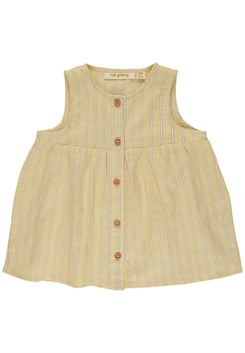 Soft Gallery Blillen stripe Dress - Amber Yellow